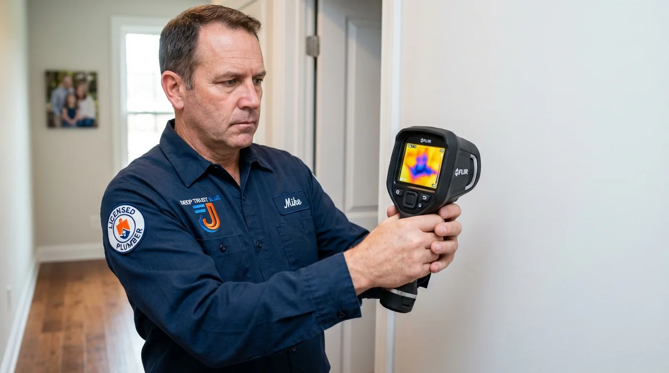 Thermal imaging leak detection by Johns Plumbing LLC in Rayne